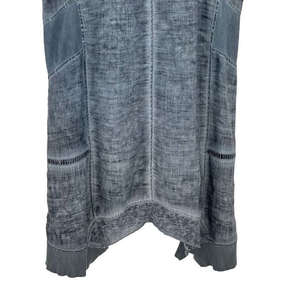 Soft Surroundings Ocean Fade Tunic Top Sleeveless Slate Blue Women Medium 29195 - Picture 6 of 8